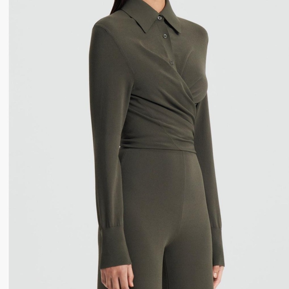 Scanlan Theodore Micro Crepe wrap Shirt size medium - Picture 10 of 11